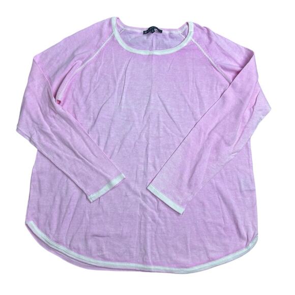 Elliott Lauren Women’s XL Pink 100% Cotton Long Sleeve Top – Lightweight Casual - Picture 1 of 6